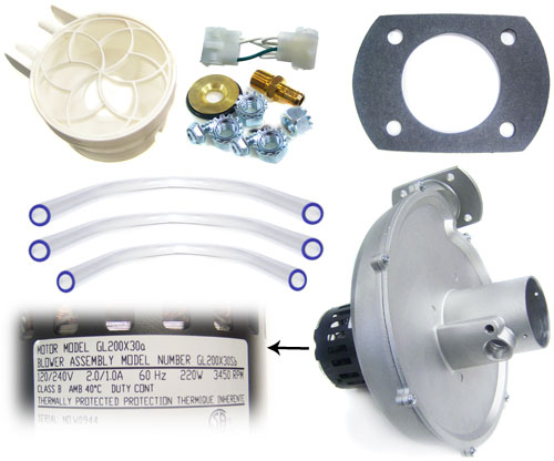 Pentair MasterTemp 250NA Heater Air Blower Kit 460743 