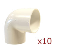 Dura 1.25 in. 90 Degree Slip Elbow 10 pack 406-012x10