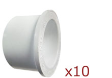 Dura Reducer Bushing 2 in. to 1-1-2 in. 10 pack 437-251x10