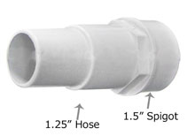 Waterway 1.5 Spigot x 1.25 Hose Fitting Adapter 417-6080