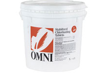 Omni 1inch Stabilized Chlorinating Tablets 30lbs. 21648OMN