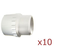 Dura Male Adapter Mipt 3-4 in. 10 Pack 436-007x10