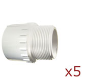 Dura Male Adapter Mipt 3-4 in. 5 Pack 436-007x5