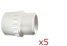 Dura Male Adapter Mipt 1 in. 5 Pack 436-010x5