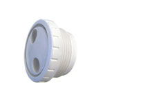 Pool Spa Pulsator Fitting White 1 1-2 inch MPT Waterway 212-9170